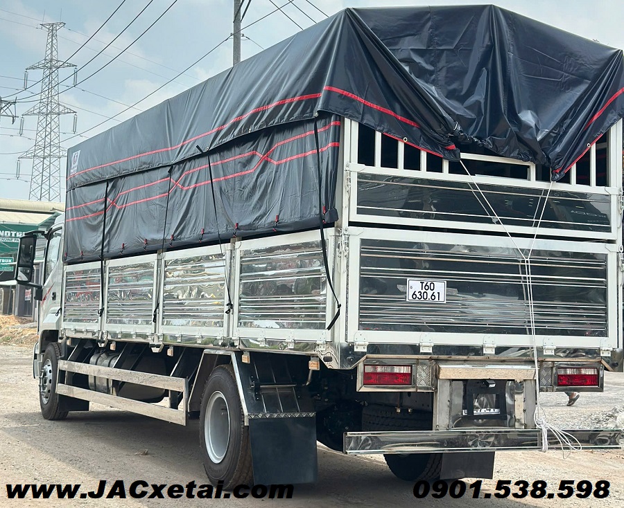 JAC Dawos 8.5 tấn thùng mui bạt dài 8m chở pallet JAC Dawos 8.5 tấn thùng mui bạt dài 8m chở pallet