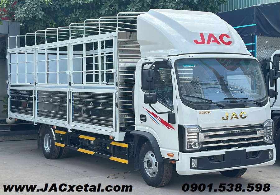 xe tải jac 3.5 tấn thùng mui bạt dài 6m2 xe tải jac 3.5 tấn thùng mui bạt dài 6m2
